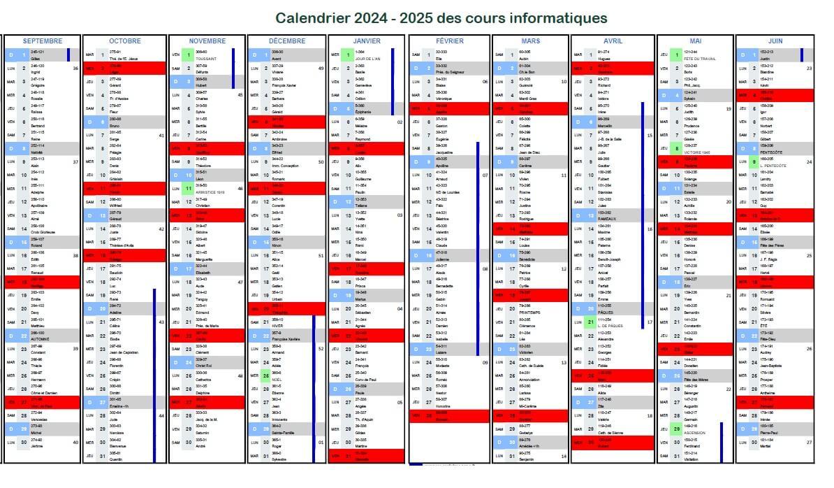 Calendrier2024 2025